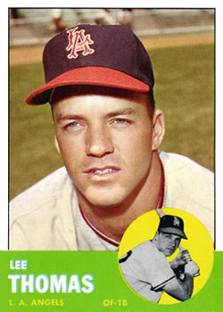 1963 Topps Baseball Cards      441     Lee Thomas